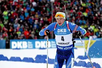 Darja Domratschawa beim Weltcup in Oberhof 2018