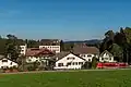 Blick zum Dorfzentrum