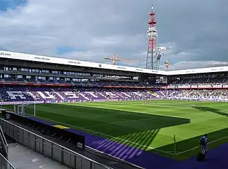 Blick von der Südtribüne (Juli 2018)