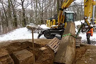 Bergung der Pyramide am 17. März 2018