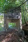 Reste des Schüttsilos