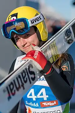 Jakowlewa bei den Weltmeisterschaften 2019 in Seefeld
