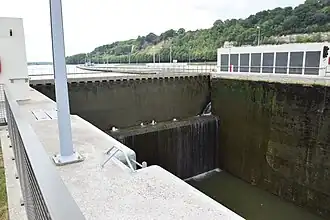 Klapptor am Oberhaupt Neue Schleuse