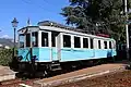 Der in den Originalzustand von 1929 zurückversetzte Triebwagen A2 der Fleimstalbahn