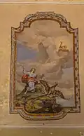 Deckenfresko in der Kapelle Kreckelmoos