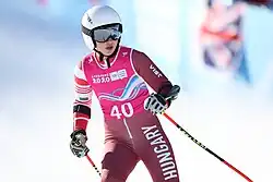 Zita Tóth beim Super-G-Wettbewerb