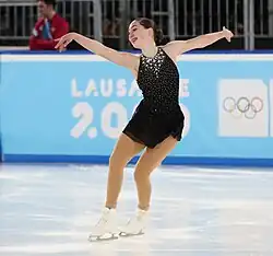 Catherine Carle beim Kurzprogramm