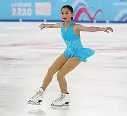 Kate Wang beim Kurzprogramm
