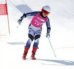 Rosa Pohjolainen beim Parallel-Slalom-Team-Wettbewerb