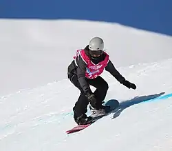 Marie Kreisingerová beim Slopestyle-Wettbewerb