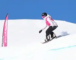 Hinari Asanuma beim Slopestyle-Wettbewerb