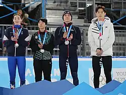 Julija Beresnewa, Chang Hui, Jang Sung-woo und Gabriel Volet