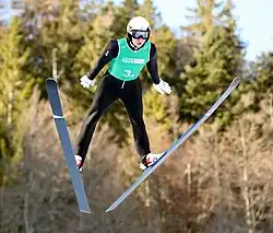 Perttu Reponen beim Nordic-Mixed-Team-Wettbewerb