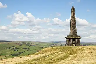 Blick von Süden auf das Monument