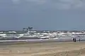 Blick vom Ameländer Strand zur AWG-1