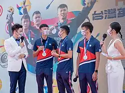 Wei Chun-heng mit der taiwanischen Olympiaauswahl (2021)