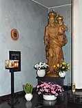 Skulptur der Namenspatronin