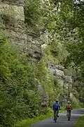 Felswand der Falkener Klippen