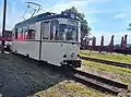 Gothawagen der Straßenbahn Jena im Eisenbahnmuseum Weimar (2022)