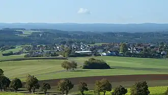 Blick vom Aussichtsturm auf Thurndorf