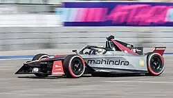Edoardo Mortara im Mahindra M9Electro beim Berlin E-Prix