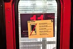 Muster S1 „Tür unbenutzbar“ gemäß RIC