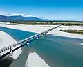 Luftaufnahme Haast River Brücke