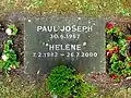 Grab Helene Maurenbrecher auf dem Familiengrab (†&nbsp;Bergunfall)