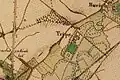 Schloss Trips und Mühle auf der Uraufnahme von 1846