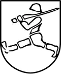 Marschierender Soldat als Truppenkennzeichen