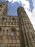 Südwestliches Querschiff der Kathedrale von Ely, um 1100
