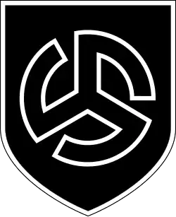 Wappen der 27. SS-Freiwilligen-Grenadier-Division „Langemarck“ (flämische Nr. 1)