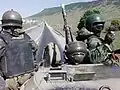 Das 14,5-mm-Maschinengewehr KPWT war bzw. ist die Standardwaffe sowjetischer bzw. russischer Transportpanzer