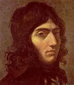 Joseph Boze, Porträt von Camille Desmoulins, 1791.