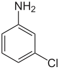 Struktur von 3-Chloranilin