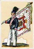 1.&nbsp;(Leib-)Grenadier-Regiment Nr.&nbsp;100, I. Bataillon, Vorderseite
