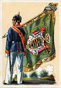 3.&nbsp;Infanterie-Regiment König Ludwig&nbsp;III von Bayern Nr.&nbsp;102, II. und III. Bataillon, Vorderseite