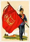 Fahne (1. Württembergisches) Grenadier-Regiment Nr. 119, III. und IV. Bataillon (Rückseite)
