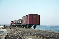 Ein Güterzug am Westanleger (1983)
