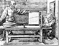 Albrecht Dürer: Der Zeichner der Laute, 1525.