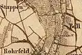 Die Pixmühle als Kroschmühle auf der Urkatasterkarte von 1846