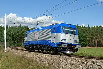 Škoda 109E während eines Tests