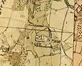 Schlossmühle Myllendonk auf der Urkatasterkarte von 1846