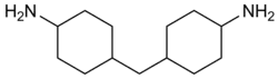 Strukturformel von 4,4′-Methylenbis(cyclohexylamin)