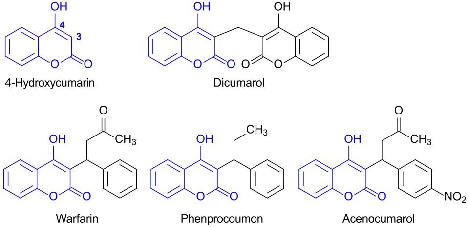 Antikoagulantien: Derivate des 4-Hydroxycumarins