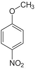Struktur von 4-Nitroanisol