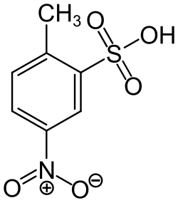 Strukturformel der 4-Nitrotoluol-2-sulfonsäure