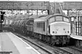 45063 (D104) mit Güterzug in Bescot (Mai 1984)