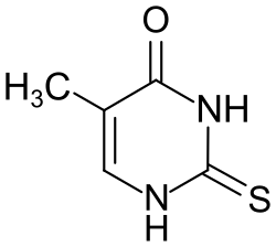 Strukturformel von 5-Methyl-2-thiouracil