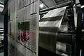 Wasserloser Offsetdruck der Badischen Zeitung auf der Druckmaschine „Cortina“